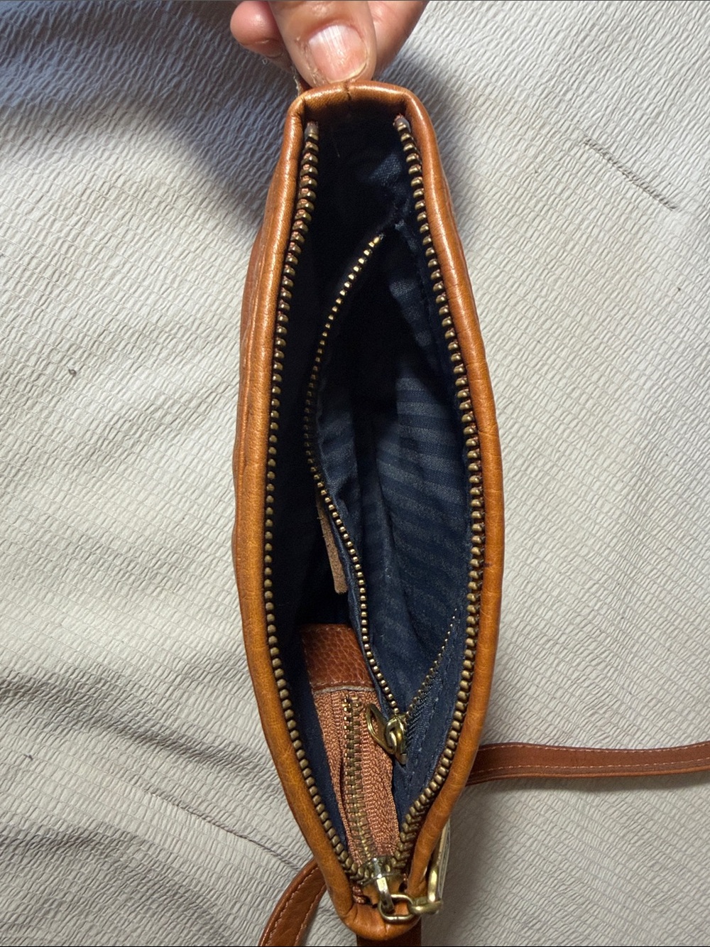 COACH 4918 MADE IN USA 🇺🇸 Classic COGNAC Leather Crossbody Bag - Picture 8 of 17